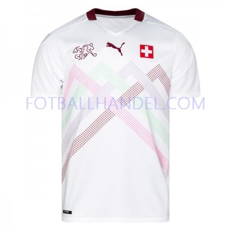 Herre Fotballdrakter Sveits Borte Euro 2020 Kortermet